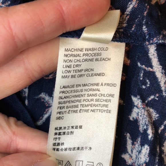 Free People linen blend top with tie - Picture 4 of 12